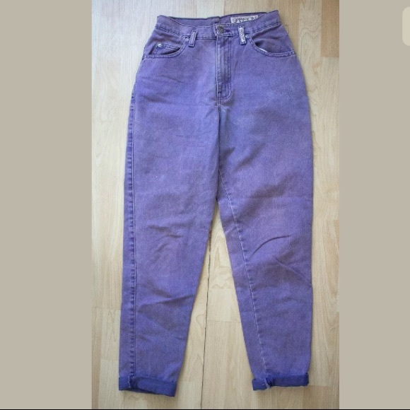 Sasson Jeans Denim - Women’s Vintage 90s Purple High Waist Mom Jeans